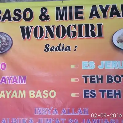 Baso & mie ayam Wonogiri Pak Warno