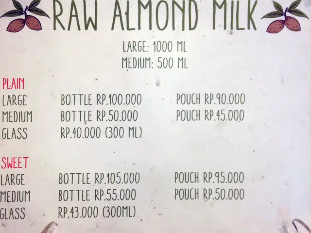 Raw Almond Milk