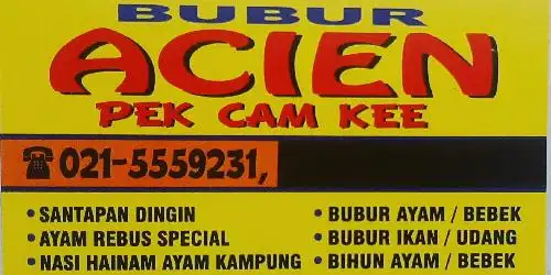 Bubur Ayam Acien Pek Cam Kee, Taman Palem Lestari