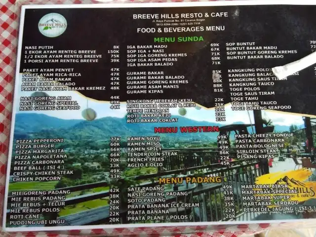 Gambar Makanan Breeve Hills Resto & Cafe 14