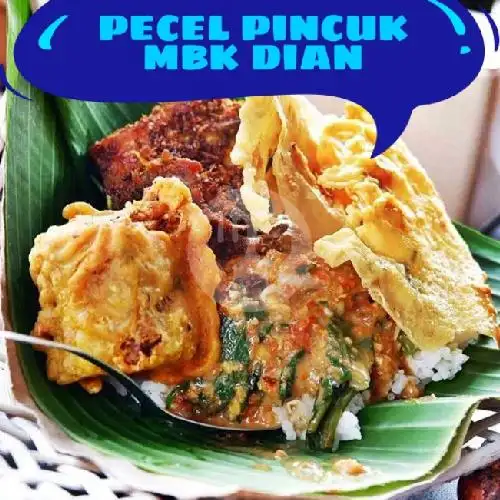 Gambar Makanan Pecel Pincuk Mbk Dian,Temas Batu 3