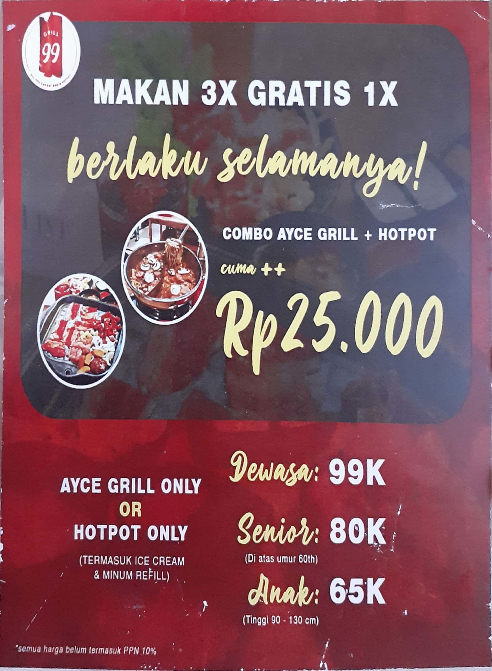 Grill 99 terdekat Restoran dan Tempat Makan Jepang terdekat di Bekasi