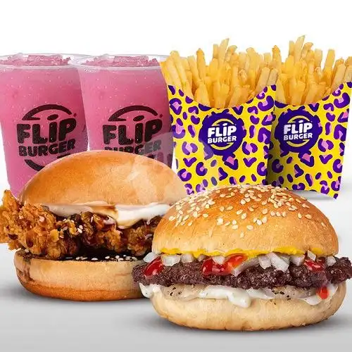 Gambar Makanan Flip Burger, Xprss Sunter 2