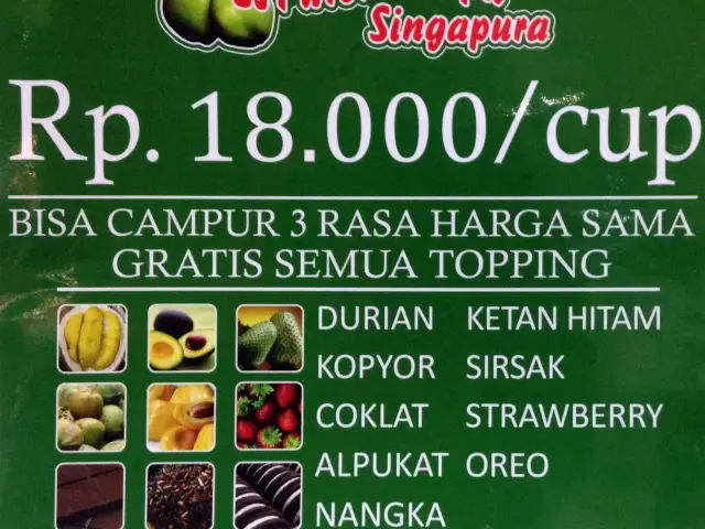 Gambar Makanan Es Puter Kelapa Singapura 2