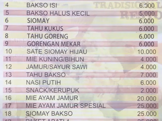 Bakso & Mie Ayam Abati Rasa Solo - Malang