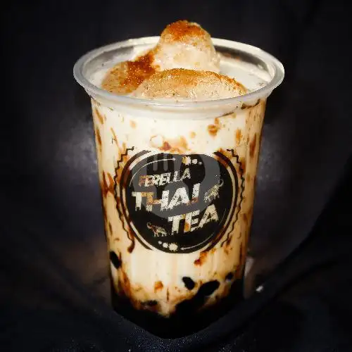 Gambar Makanan Ferella Culinary Thai tea, Brown sugar bubble, Hotang, Corndog mozarella, Sosis 10