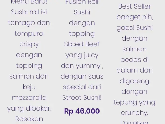 Gambar Makanan Street Sushi Syahdan 12