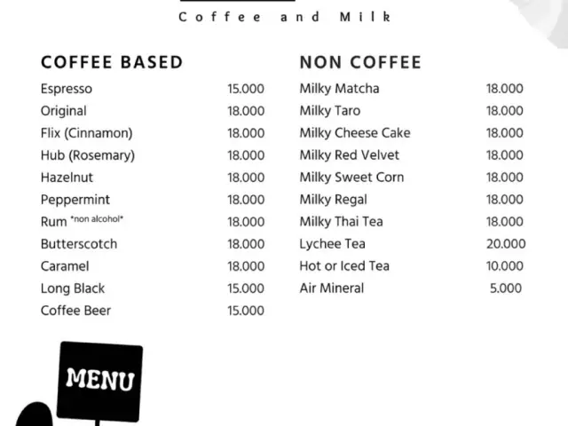 Gambar Makanan Flix Hub Coffee and Milk 1