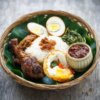 Nasi Ulam Budu & Ikan Bekok