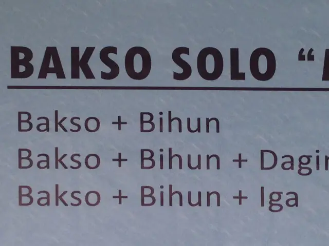 Bakso Solo "Mas Jo"
