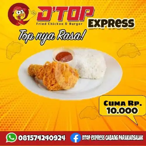 Gambar Makanan Dtop Chicken And Burger Express, Parakansalak 10