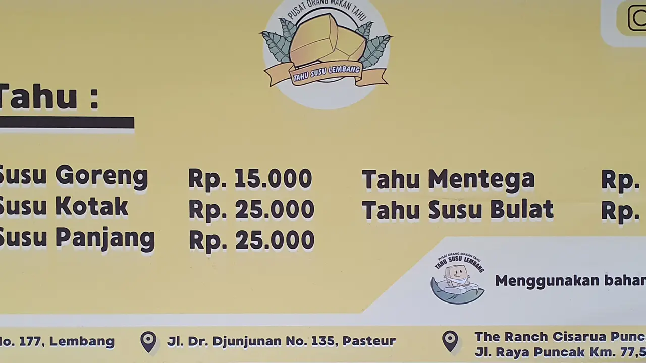 Tahu Susu Lembang