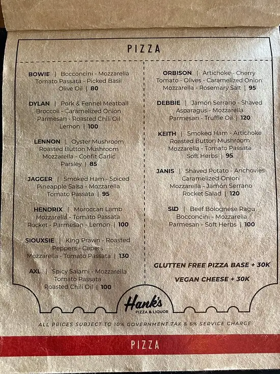 Gambar Makanan Hank's Pizza & Liquor 8