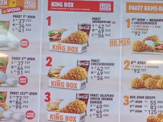 Gambar Makanan Burger King 1