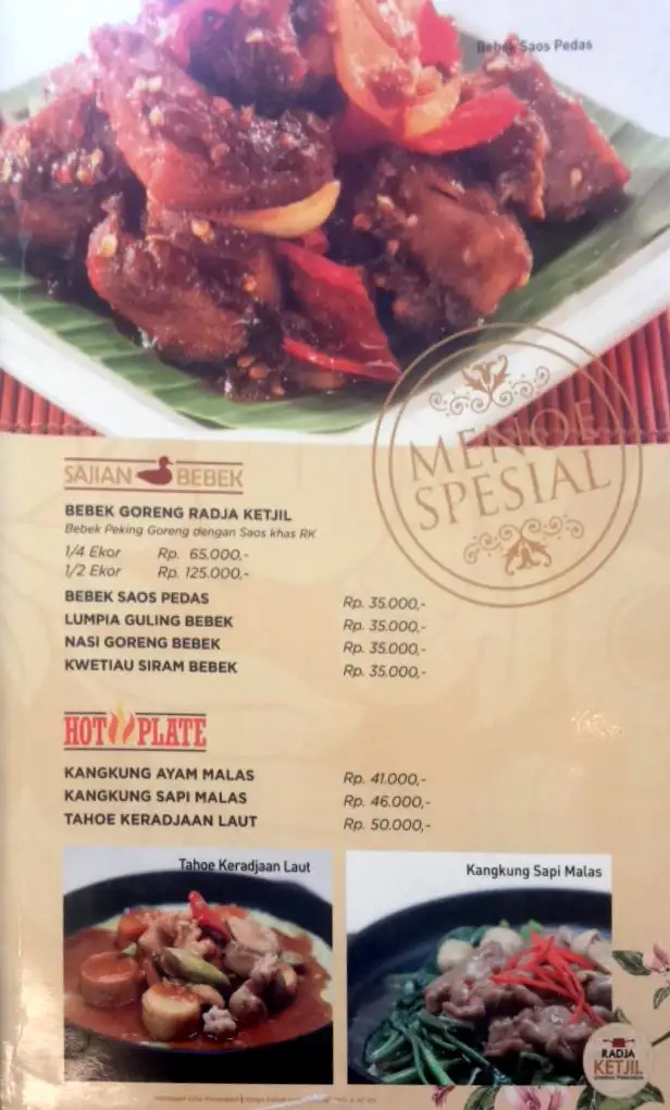 Gambar Makanan Radja Ketjil 1