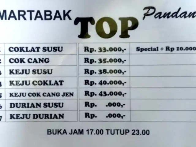 Martabak Bangka Pandan Wangi AAM 77