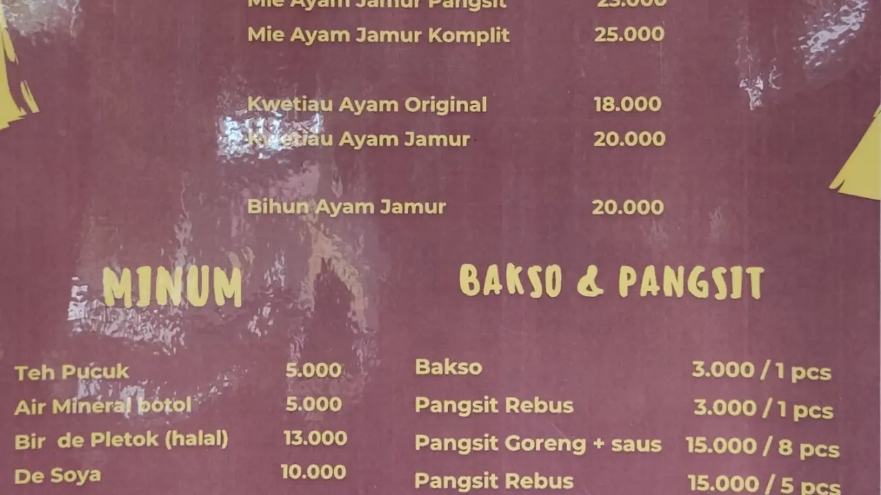 De'Sultan Mie Ayam Jamur