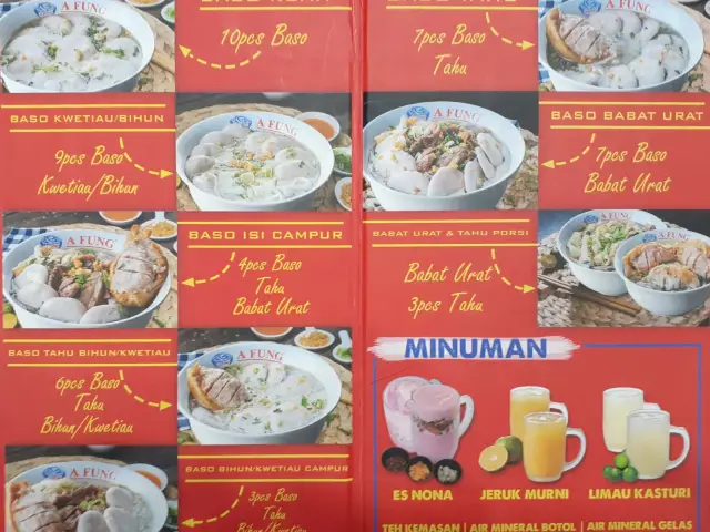 Gambar Makanan A Fung Baso Sapi Asli 1