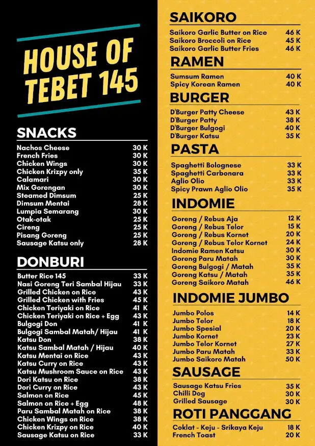 Gambar Makanan House of Tebet 145 3