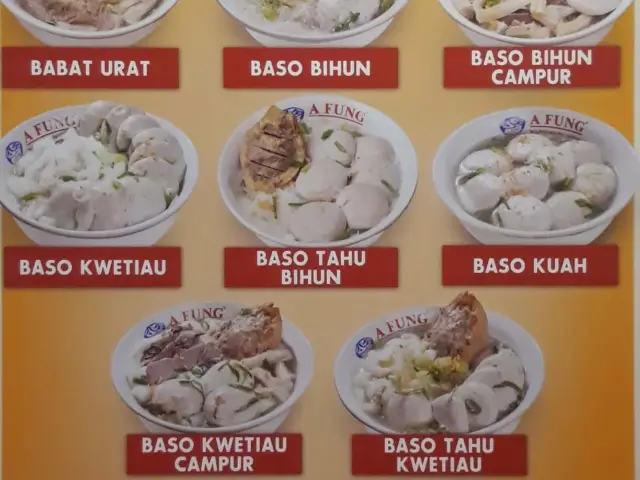 Gambar Makanan A Fung Baso Sapi Asli 1