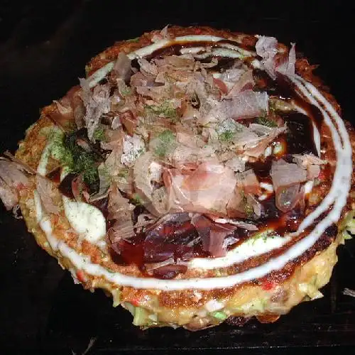 Gambar Makanan Topokki, Takoyaki, Okonomiyaki dan Pisang Keju Adikkaka, Ibu Ganirah 2