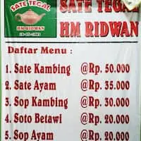 Gambar Makanan Sate Kambing H. Ridwan 1