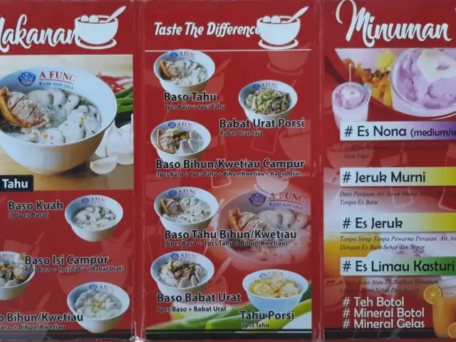 Gambar Makanan A Fung Baso Sapi Asli 1