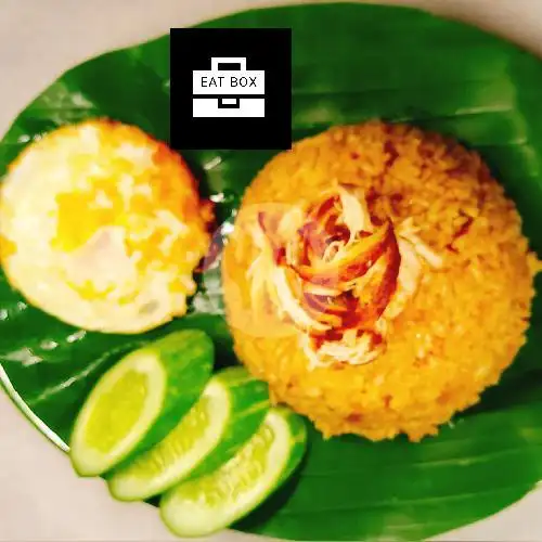 Gambar Makanan Nasi Ayam Goreng Bakar_Bang Raziq_EatBox, Parkirnya Samping Warkop 9