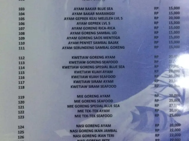 Gambar Makanan Blue Sea Restaurant 1