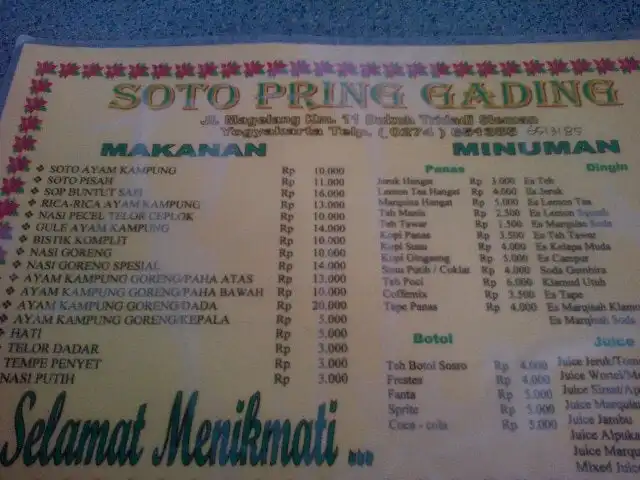 Gambar Makanan Soto Pring Gading 5