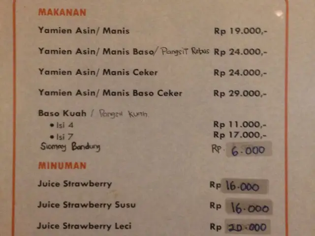 Gambar Makanan Yamien Parahyangan 1