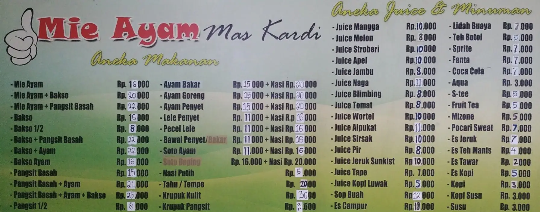 Mie Ayam Mas Kardi