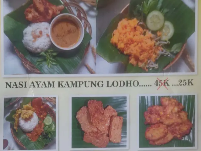 Gambar Makanan Pecel Pincuk Ayam Lodho Mbak Ti 1