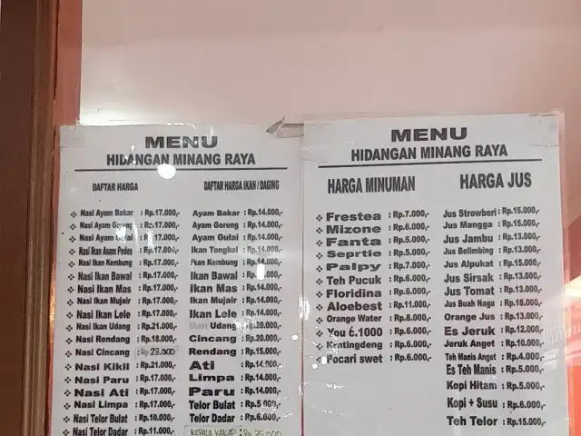 Gambar Makanan Restoran Padang Minang Raya 1