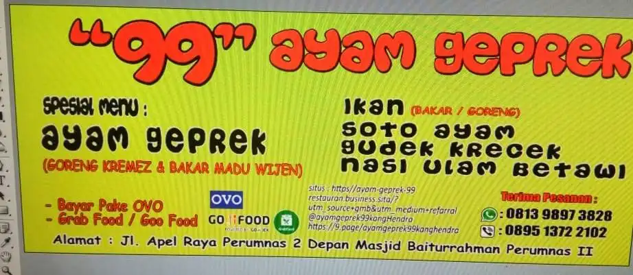 Ayam Geprek 99 Catering