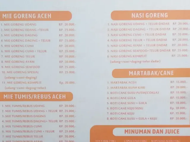 Gambar Makanan Mie Aceh Sabeena 8