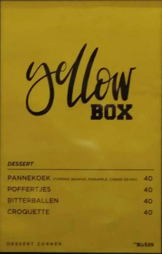 Yellow Box Dessert Corner By BOX Inc.