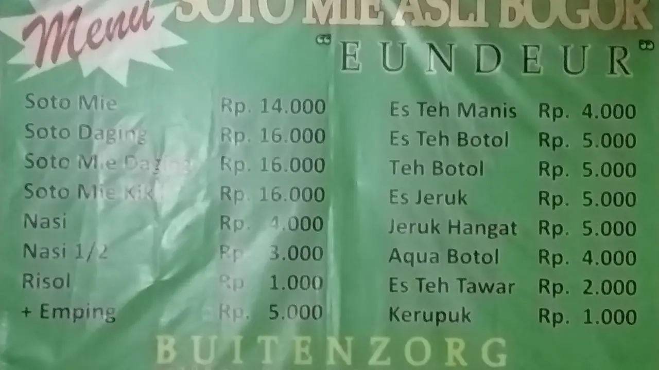 Soto Mie Bogor 'Putra Eundeur'