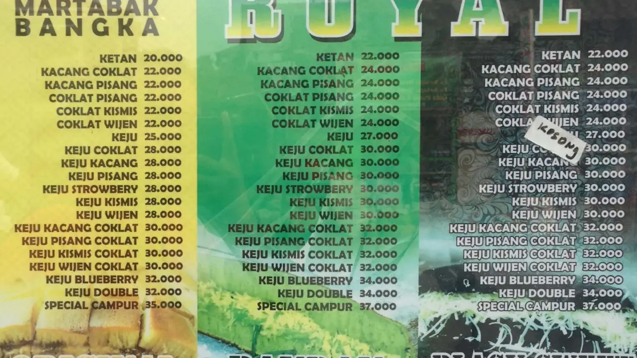 Martabak Bangka Royal