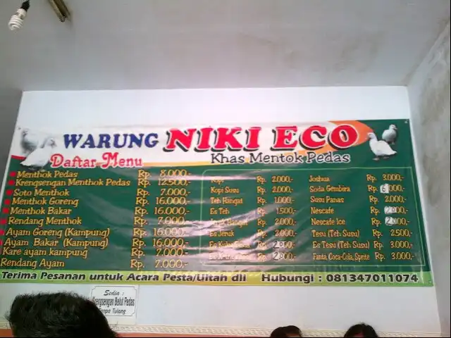 Gambar Makanan Warung Niki Eco khas Menthok Pedas 2