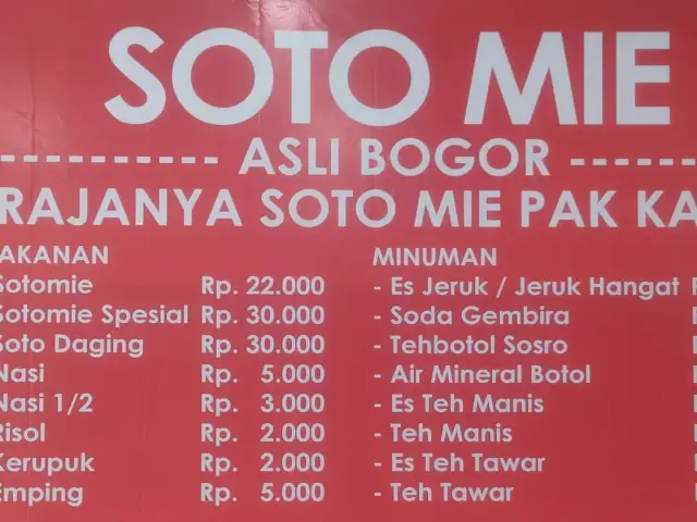 Gambar Makanan Soto Mie Asli Bogor Rajanya Soto Mie Pak Kadir 3