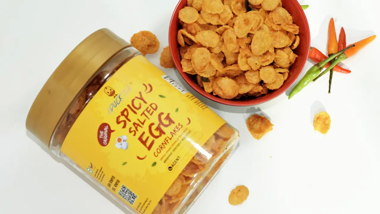 Aducktive Spicy Salted Egg Cornflakes Puncak Alam