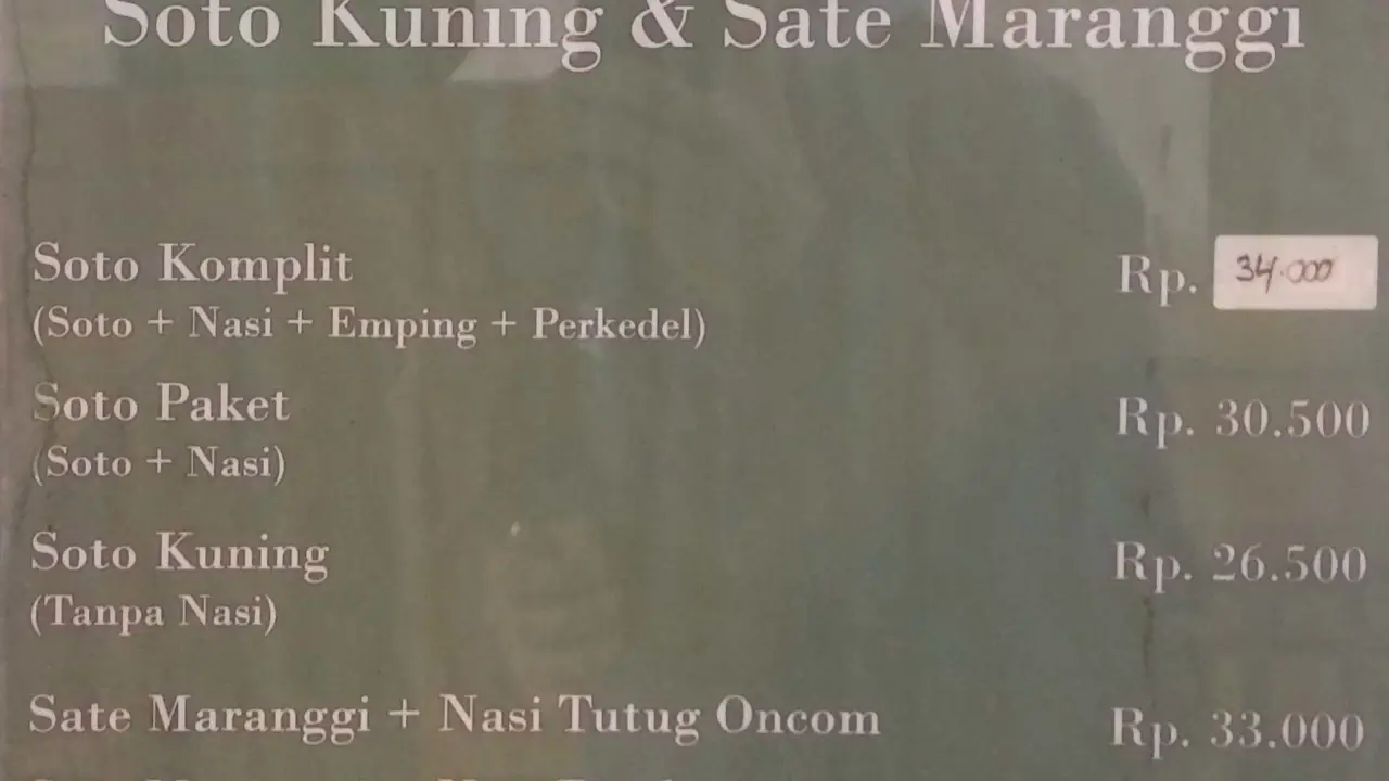 Soto Kuning & Sate Maranggi