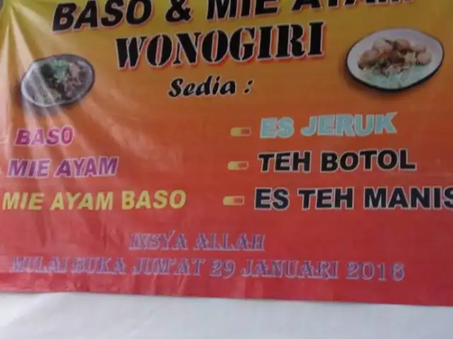 Gambar Makanan Baso & mie ayam Wonogiri Pak Warno 2