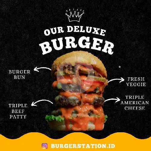 Gambar Makanan Burger Station, Bukittinggi 6