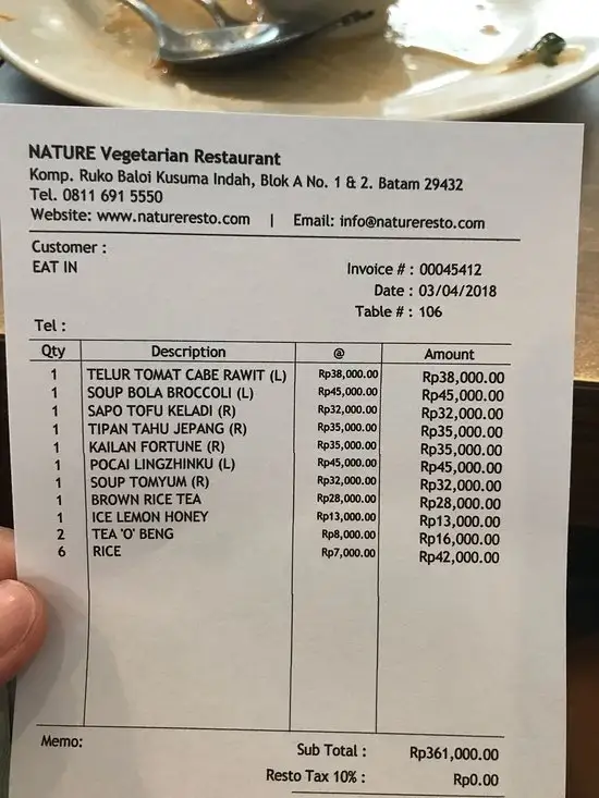 Gambar Makanan Restaurant Nature Vegetarian 6