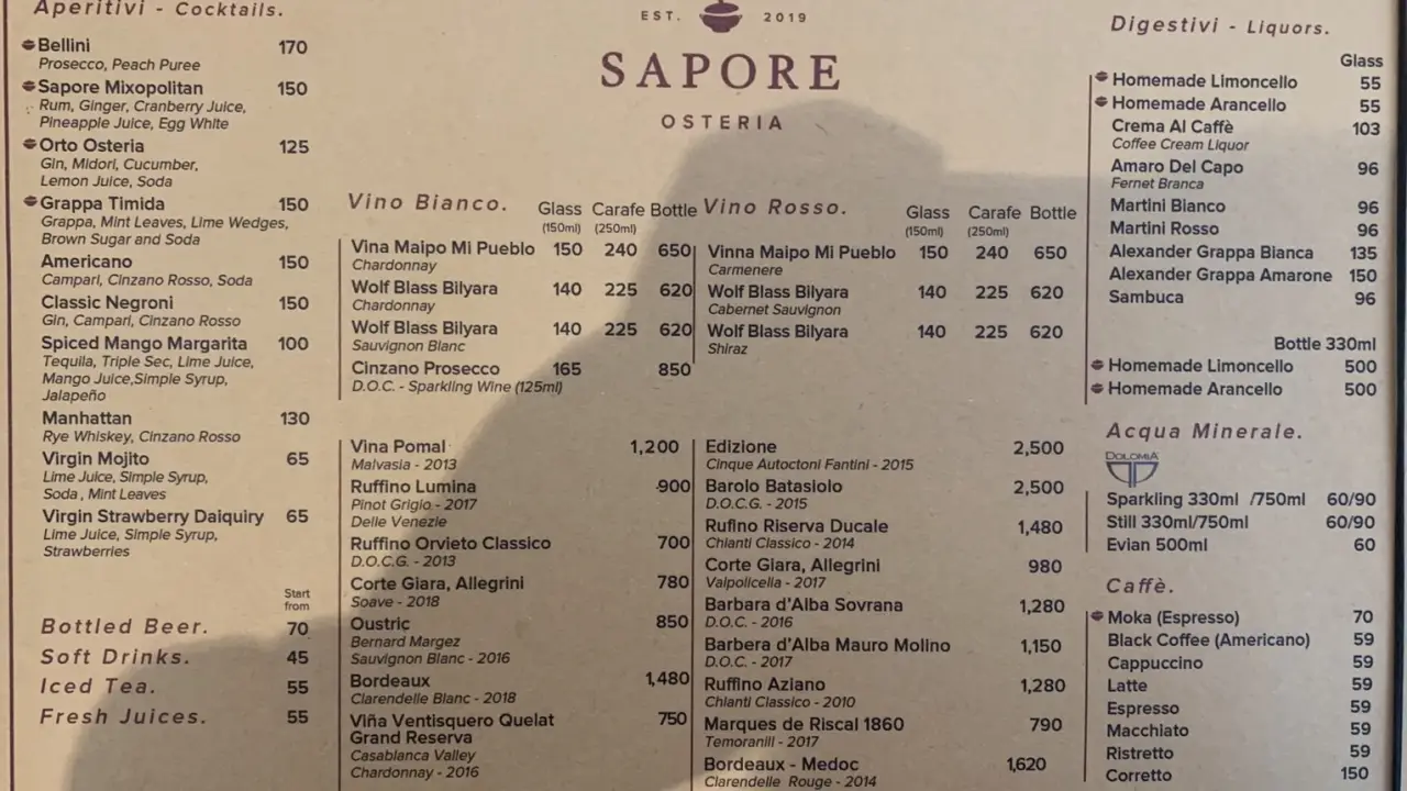 Sapore Osteria - Hotel Shangri-La Surabaya