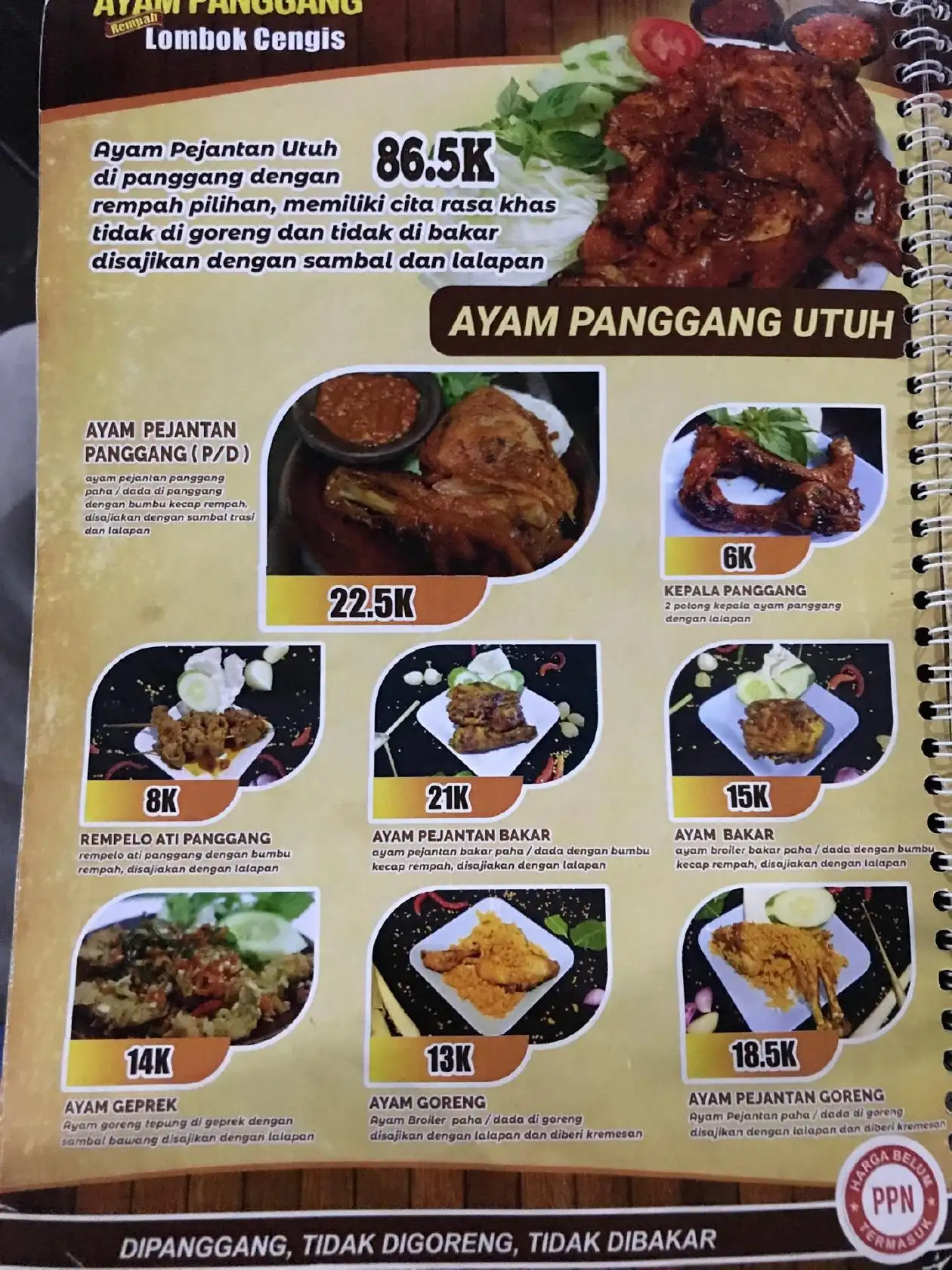 Ayam Panggang Lombok Cengis Tembalang