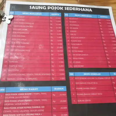 SAUNG POJOK SEDERHANA