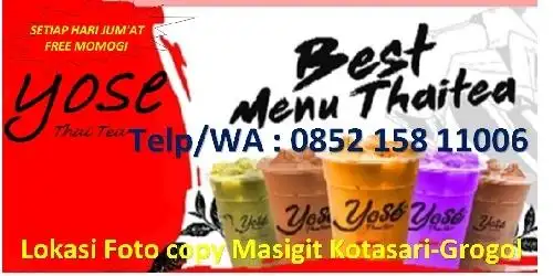 Yose Thai Tea, Masigit